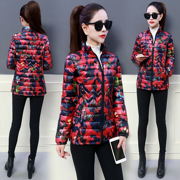 women's down cotton jacket autumn winter printing large size 6xl light thin cotton coat female outerwear manteau femme, Black
women's down cotton jacket autumn winter printing large size 6xl light thin cotton coat female outerwear manteau femme, Black