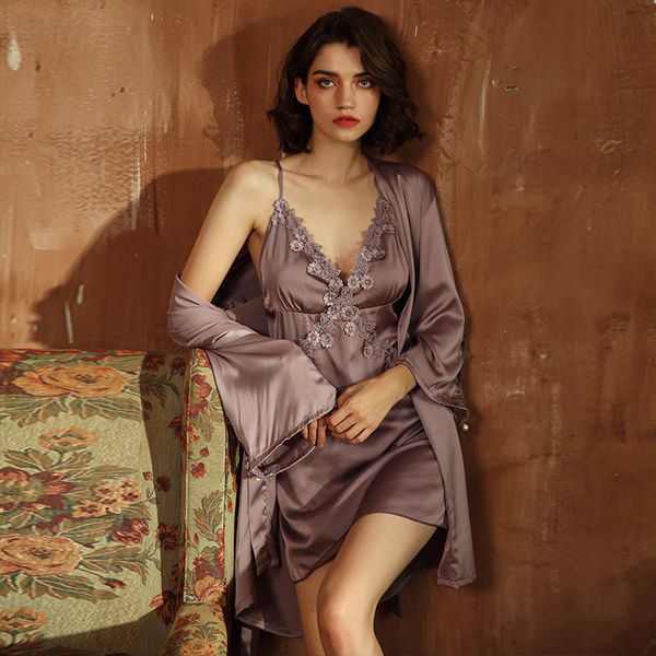 новизны интимная lingerie фиолетовый атласная ночное sexy кружева женщины главная одежда кимоно платье 2pcs sleep set wedding robe set, Black;red
новизны интимная lingerie фиолетовый атласная ночное sexy кружева женщины главная одежда кимоно платье 2pcs sleep set wedding robe set, Black;red