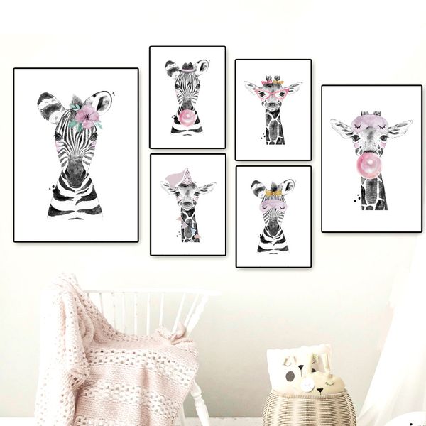 black white cartoon animals zebra giraffe wall art canvas painting nordic posters and prints wall picture for kids room decor
black white cartoon animals zebra giraffe wall art canvas painting nordic posters and prints wall picture for kids room decor