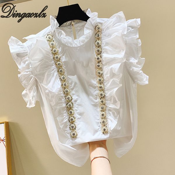 dingaozlz short sleeve white shirt sweet lotus leaf women clothing pearl ruffles collar chiffon blouse roupas feminina
dingaozlz short sleeve white shirt sweet lotus leaf women clothing pearl ruffles collar chiffon blouse roupas feminina