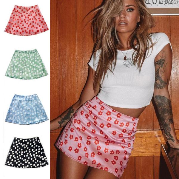 high waist satin printed short skirt 2020 new european and american style pink flower skirt young girl daisy floral, Black
high waist satin printed short skirt 2020 new european and american style pink flower skirt young girl daisy floral, Black