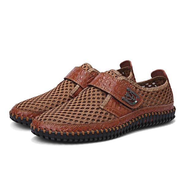 summer new sandals men breathable mesh with hole cow leather shoes male comfortable soft translucent sole men's casual shoe
summer new sandals men breathable mesh with hole cow leather shoes male comfortable soft translucent sole men's casual shoe