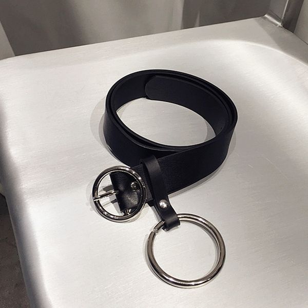 2020 korean pin style new fashion large ring women's pu leather wide belt korean style all-match pin buckle belt women's fashion, Black
2020 korean pin style new fashion large ring women's pu leather wide belt korean style all-match pin buckle belt women's fashion, Black