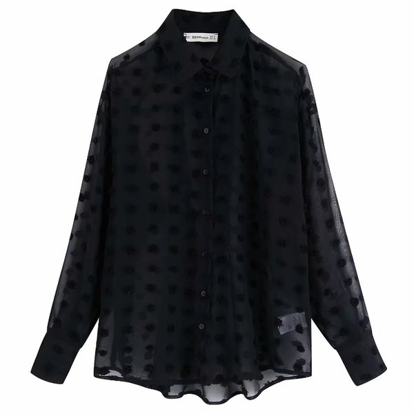 blackday new women fashion dot stitching casual chiffon blouse shirt women long sleeve chic blusas perspective white chemise
blackday new women fashion dot stitching casual chiffon blouse shirt women long sleeve chic blusas perspective white chemise