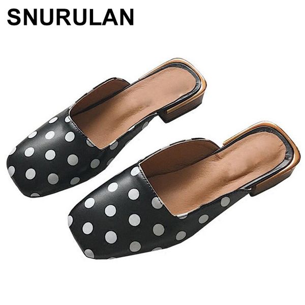snurulanshoes woman slides mules polka dot zapatos mujer 2020 summer fashion pointed toe slippers shallow slippers loafers e564, Black
snurulanshoes woman slides mules polka dot zapatos mujer 2020 summer fashion pointed toe slippers shallow slippers loafers e564, Black
