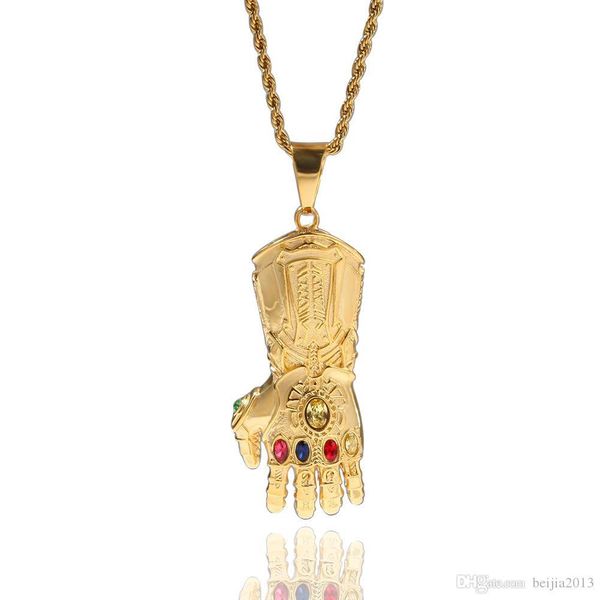 hip hop infinity war gauntlet bling подвеска мстители вдохновленный танос косплей jewelry 6 цветов бесконечность камни кристаллов ожерелье о, Silver
hip hop infinity war gauntlet bling подвеска мстители вдохновленный танос косплей jewelry 6 цветов бесконечность камни кристаллов ожерелье о, Silver