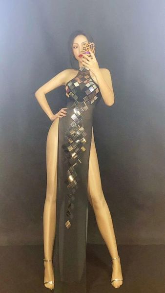 real p gold sequined chinese cheongsam with high side split fashion halter neck sleeveless women stage performance costume, Black;red
real p gold sequined chinese cheongsam with high side split fashion halter neck sleeveless women stage performance costume, Black;red