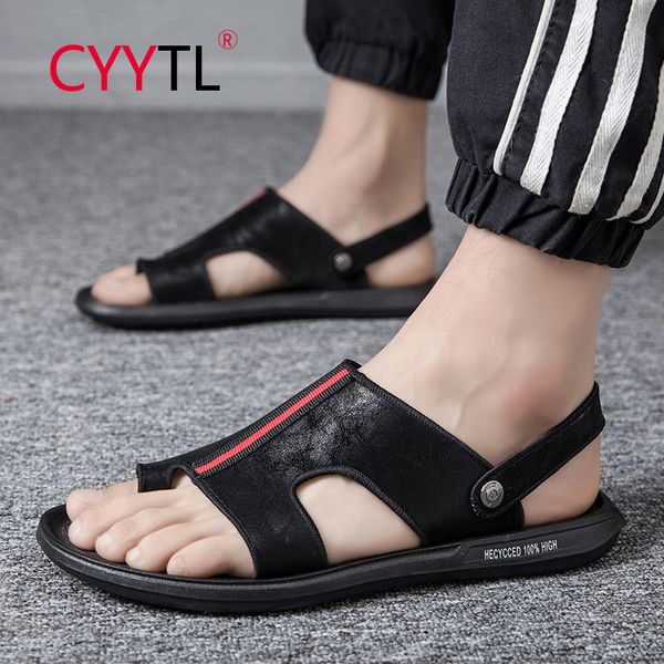cyytl 2020 new beach casual shoe for men black summer outdoor sandals man flip flops comfortable flat leather slippers calzado
cyytl 2020 new beach casual shoe for men black summer outdoor sandals man flip flops comfortable flat leather slippers calzado