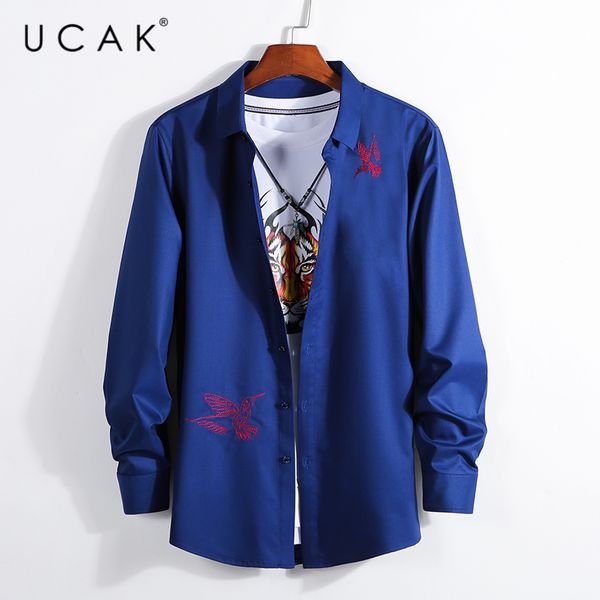 ucak brand streetwear long sleeve shirts men clothing homme 2020 autumn fashion streetwear turn-down collar shirt clothes u6087, White;black
ucak brand streetwear long sleeve shirts men clothing homme 2020 autumn fashion streetwear turn-down collar shirt clothes u6087, White;black