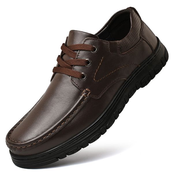 british men dress shoes autumn male leather flats business casual mans footwear round toe lace up shoes black brown for men %
british men dress shoes autumn male leather flats business casual mans footwear round toe lace up shoes black brown for men %