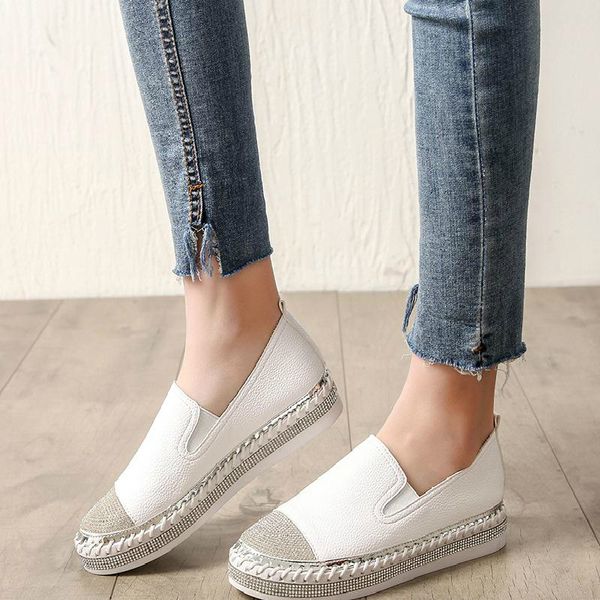 2020 new patchwork espadrilles shoes woman genuine leather creepers flats ladies loafers white leather moccasins sell, Black
2020 new patchwork espadrilles shoes woman genuine leather creepers flats ladies loafers white leather moccasins sell, Black