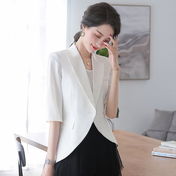 aiiok 2020 spring jacket short and autumn new chic professional all-match seven-quarter sleeve irregular small suit jacket women's shor, White;black
aiiok 2020 spring jacket short and autumn new chic professional all-match seven-quarter sleeve irregular small suit jacket women's shor, White;black