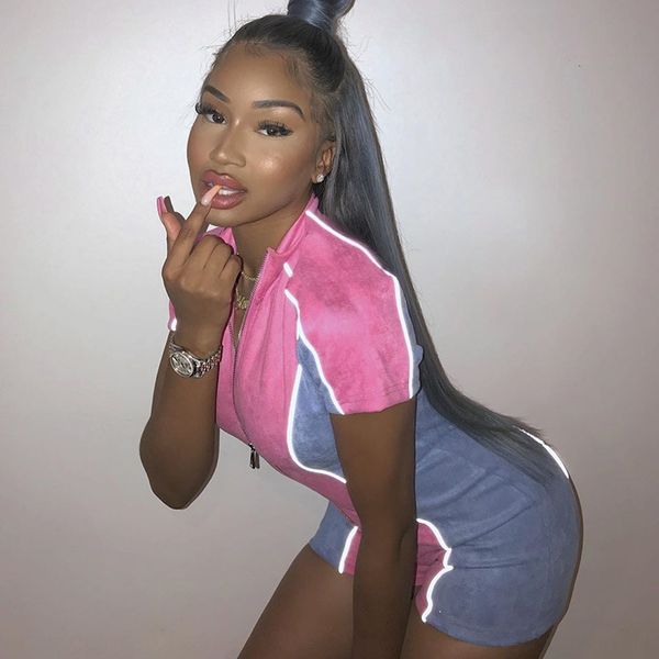 l5y1k 2019 reflective strip clothing winter women's wear autumn and winter women's wear new reflective strip stand collar suede co, Black;white
l5y1k 2019 reflective strip clothing winter women's wear autumn and winter women's wear new reflective strip stand collar suede co, Black;white