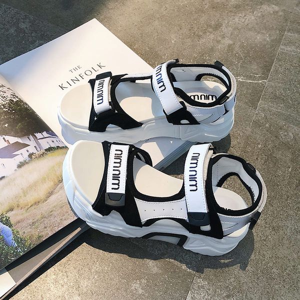 2020 new sports and leisure thick soled sandals korean version of all in one fashion ins fashion women's shoes, Black
2020 new sports and leisure thick soled sandals korean version of all in one fashion ins fashion women's shoes, Black