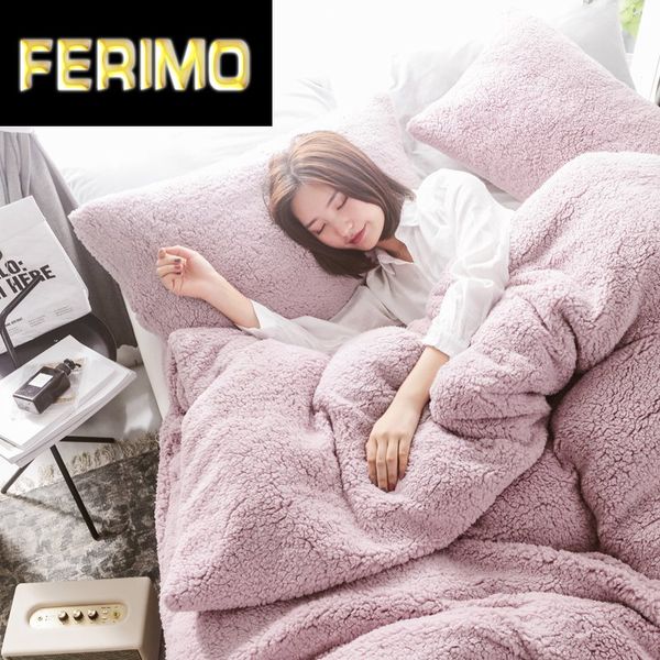 solid lamb cashmere bedding set 2020 new thicken flannel fleece bed linens velvet duvet cover set sandred bed cover pillowcase
solid lamb cashmere bedding set 2020 new thicken flannel fleece bed linens velvet duvet cover set sandred bed cover pillowcase