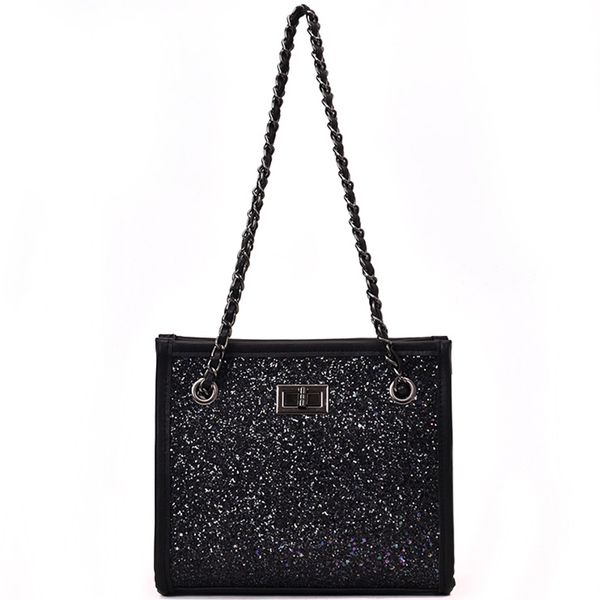 elegant female sequin tote bag 2020 summer new quality pu leather women's designer handbag lock chain shoulder messenger bag
elegant female sequin tote bag 2020 summer new quality pu leather women's designer handbag lock chain shoulder messenger bag