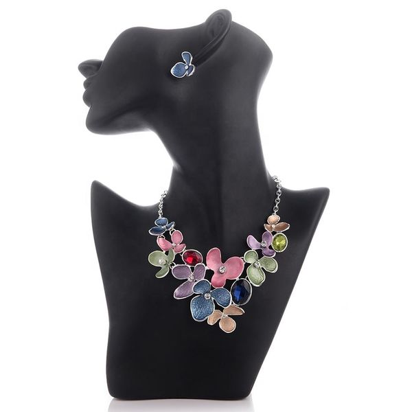 jewelry set enamel large flowers necklaces stud earrings women zircon alloy silver chain fashion african charm big jewelry sets
jewelry set enamel large flowers necklaces stud earrings women zircon alloy silver chain fashion african charm big jewelry sets