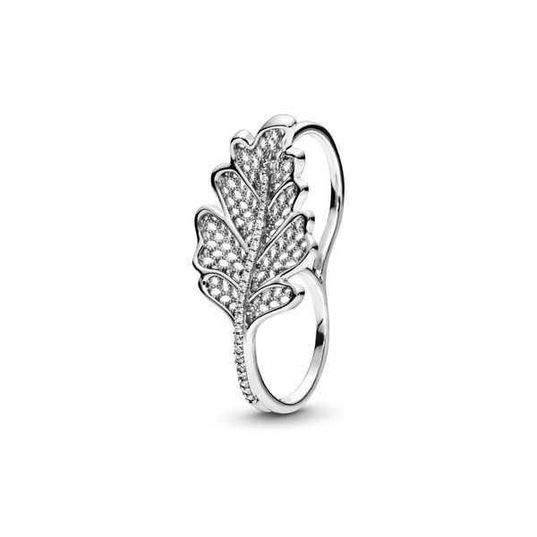 925 sterling silver oak leaf double ring with logo and pandora original gift box luxury designer jewelry women cz diamond engagement rings
925 sterling silver oak leaf double ring with logo and pandora original gift box luxury designer jewelry women cz diamond engagement rings
