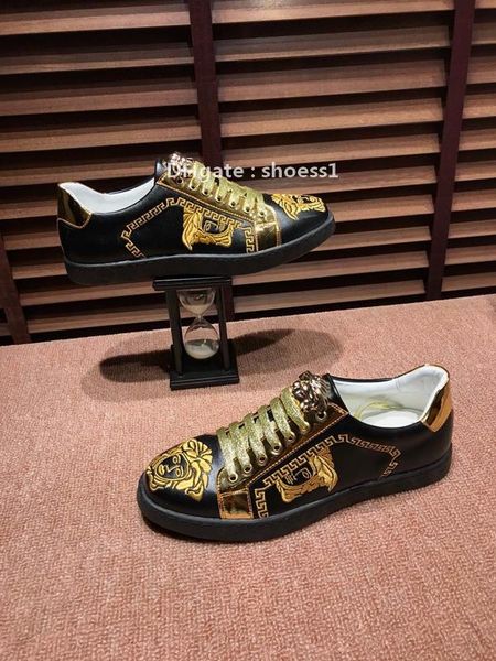 2021-2020p fashion men 's running shoes luxury casual shoes breathable leather classic sneakers low -party shoes ,size :38 -45, Black
2021-2020p fashion men 's running shoes luxury casual shoes breathable leather classic sneakers low -party shoes ,size :38 -45, Black