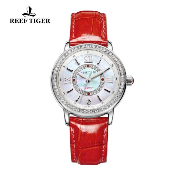 reef tiger/rt brand luxury women watch genuine leather strap diamond sheel dial ladies watches rga1563 2019 relogio feminino, Silver
reef tiger/rt brand luxury women watch genuine leather strap diamond sheel dial ladies watches rga1563 2019 relogio feminino, Silver