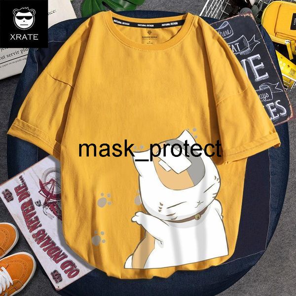 xia mu friend account t-shirt men's short-sleeved cartoon cat teacher loose cotton harajuku style half sleeve, White;black
xia mu friend account t-shirt men's short-sleeved cartoon cat teacher loose cotton harajuku style half sleeve, White;black