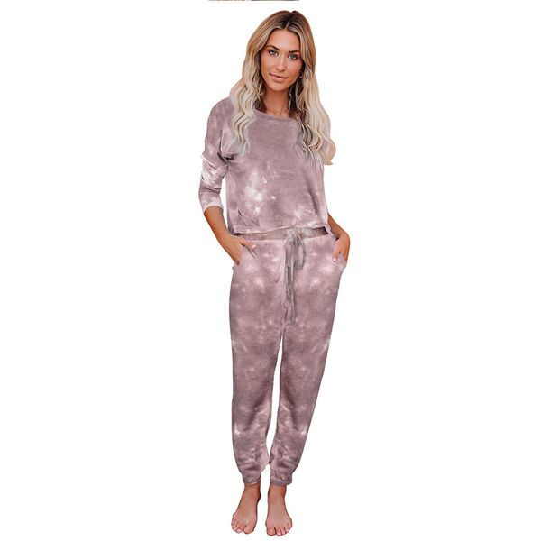 shiying outer wear home suit womens european and american autumn and winter new tie-dyed printed long-sleeved pants split pajamas 45037, Black;white
shiying outer wear home suit womens european and american autumn and winter new tie-dyed printed long-sleeved pants split pajamas 45037, Black;white