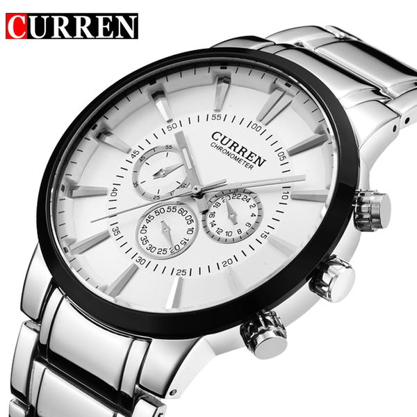 curren fashion big dial casual quartz watch men's stainless steel wristwatch waterproof brand relogio masculino male, Slivery;brown
curren fashion big dial casual quartz watch men's stainless steel wristwatch waterproof brand relogio masculino male, Slivery;brown