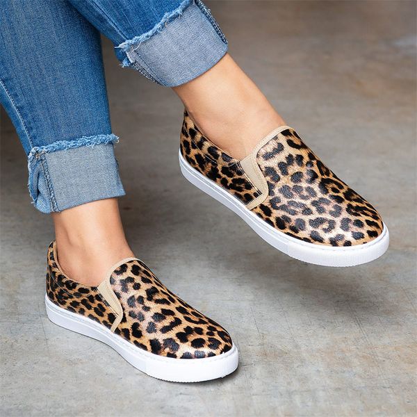 women's flats autumn 2020 pu leather casual loafers leopard print fashion ladies shoes platform comfort spring female footwear, Black
women's flats autumn 2020 pu leather casual loafers leopard print fashion ladies shoes platform comfort spring female footwear, Black
