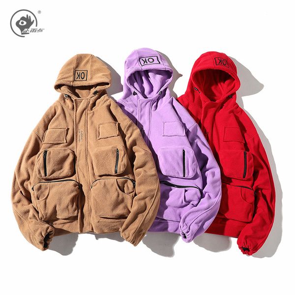 little rain street jacket thicken warm fleece men's hooded plush paded hoodies man multi-pocket hip hop zip sweatshirts coats, Black;brown
little rain street jacket thicken warm fleece men's hooded plush paded hoodies man multi-pocket hip hop zip sweatshirts coats, Black;brown