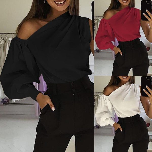 women fashion long sleeve shirts plus size solid cold shoulder blouses casual loose ladies elegant work blusas s-5xl, White
women fashion long sleeve shirts plus size solid cold shoulder blouses casual loose ladies elegant work blusas s-5xl, White