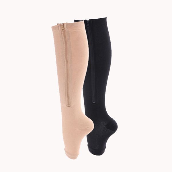 sports socks 1 pair compression women support knee zipper female open toe thin anti-fatigue stretchy sox high stockings unisex, Black
sports socks 1 pair compression women support knee zipper female open toe thin anti-fatigue stretchy sox high stockings unisex, Black