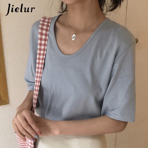 summer short sleeve t-shirt women solid color 2020 new v-neck tshirt femme basic 8 colors tee shirt fashion harajuku, White
summer short sleeve t-shirt women solid color 2020 new v-neck tshirt femme basic 8 colors tee shirt fashion harajuku, White