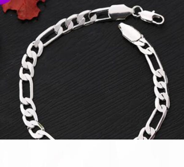 designer jewelry men's bracelets 18k gold color chains flat chain simple 6mm wholesale fasion of shipping, Black
designer jewelry men's bracelets 18k gold color chains flat chain simple 6mm wholesale fasion of shipping, Black