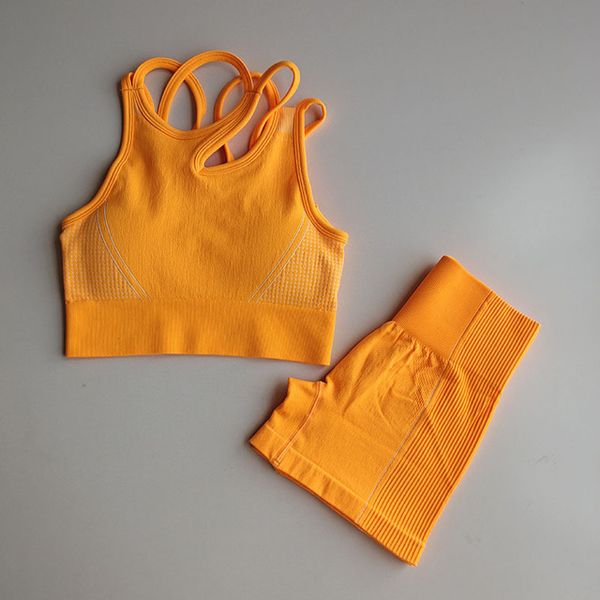 summer seamless yoga set women 2 pieces blue orange crop sport bra tank shorts sportsuit workout outfit fitness gym sets, White;red
summer seamless yoga set women 2 pieces blue orange crop sport bra tank shorts sportsuit workout outfit fitness gym sets, White;red