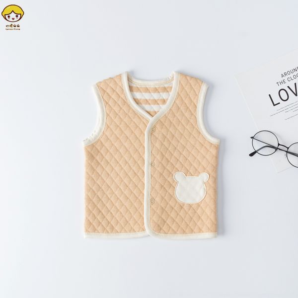 autumn thickened vest newborn baby vest autumn boys' and girls' baby waistcoat colored cotton air layer, Camo 
autumn thickened vest newborn baby vest autumn boys' and girls' baby waistcoat colored cotton air layer, Camo