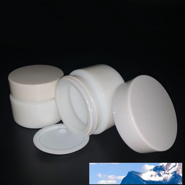 20g 30g 50g glass jar white porcelain cosmetic jars with inner pp liner cover for lip balm face cream 
20g 30g 50g glass jar white porcelain cosmetic jars with inner pp liner cover for lip balm face cream