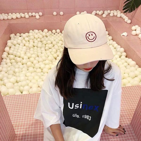 2r0td summer embroidery smiling face soft couples all-match ins embroidered women' fe hat hat female cap male sunshade baseball cap fa, Blue;gray
2r0td summer embroidery smiling face soft couples all-match ins embroidered women' fe hat hat female cap male sunshade baseball cap fa, Blue;gray
