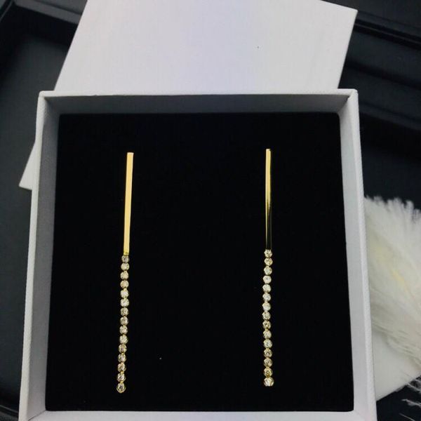 2020 new diamond long style wild designer earrings luxury designer jewelry women earrings, Golden
2020 new diamond long style wild designer earrings luxury designer jewelry women earrings, Golden
