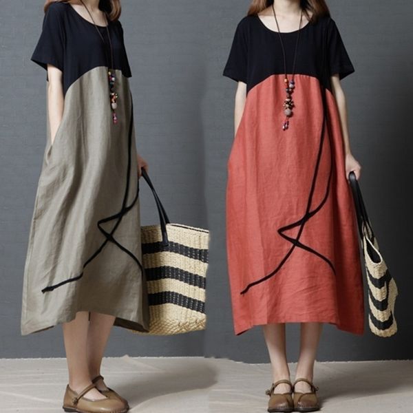 fswul 2019 dress dresscotton and linen dresssummer new korean style artistic loose large size women's clothing fashion cotton linen sho, Black;gray
fswul 2019 dress dresscotton and linen dresssummer new korean style artistic loose large size women's clothing fashion cotton linen sho, Black;gray