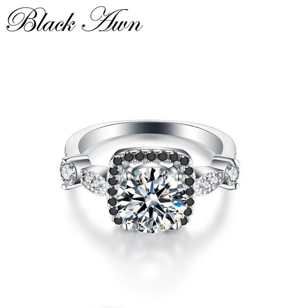 black awn 2019 new cute genuine 925 sterling silver jewelry wedding rings for women square black&white stone ring anillos c216, Golden;silver
black awn 2019 new cute genuine 925 sterling silver jewelry wedding rings for women square black&white stone ring anillos c216, Golden;silver