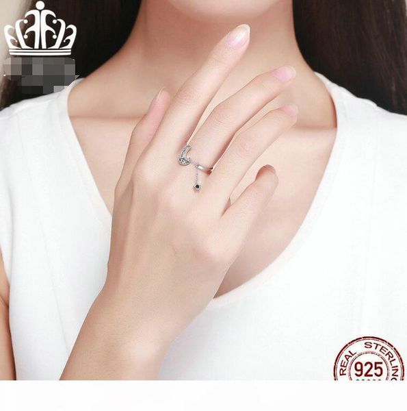 r s925 moon star open ring for women simple personality wedding rings of lovers sterling silver ring brithday gift 2020 fine jew 
r s925 moon star open ring for women simple personality wedding rings of lovers sterling silver ring brithday gift 2020 fine jew