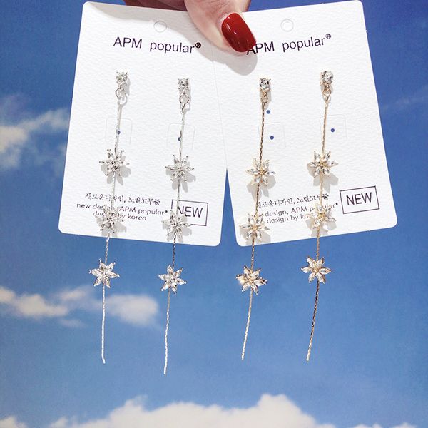 fashion retro small fresh inlaid zircon gold silver colour flower long earrings wedding party banquet accessories jewelry
fashion retro small fresh inlaid zircon gold silver colour flower long earrings wedding party banquet accessories jewelry