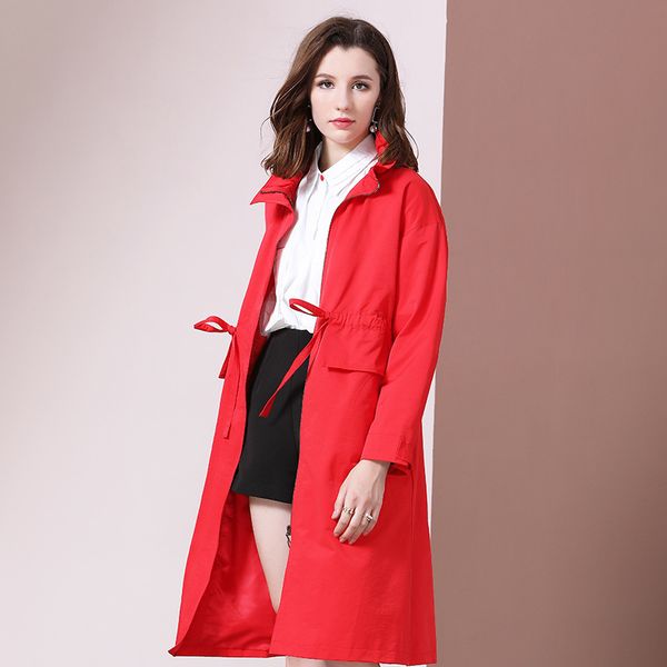 2020 new fashion women versatile cotton blended ruffles collar belt bow black red jackets temperament elegant long trench coat, Tan;black
2020 new fashion women versatile cotton blended ruffles collar belt bow black red jackets temperament elegant long trench coat, Tan;black