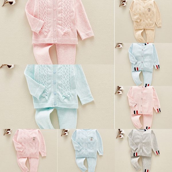 2019 autumn boys' and girls' baby underwear baby knitted underwear sweater cardigan sweater set, Blue
2019 autumn boys' and girls' baby underwear baby knitted underwear sweater cardigan sweater set, Blue