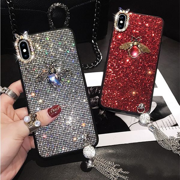 glitter shine phone case diamond rhinestone cover for iphone x/xs max 6 7 8plus mixing tassel pc+ tpu protective case
glitter shine phone case diamond rhinestone cover for iphone x/xs max 6 7 8plus mixing tassel pc+ tpu protective case