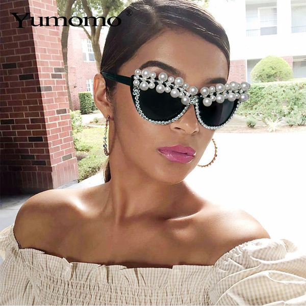 sunglasses pearl cat women's eye half frame sunglasses senior brand designer crystal frame rhinestone glasses oculos ch01, Blue
sunglasses pearl cat women's eye half frame sunglasses senior brand designer crystal frame rhinestone glasses oculos ch01, Blue