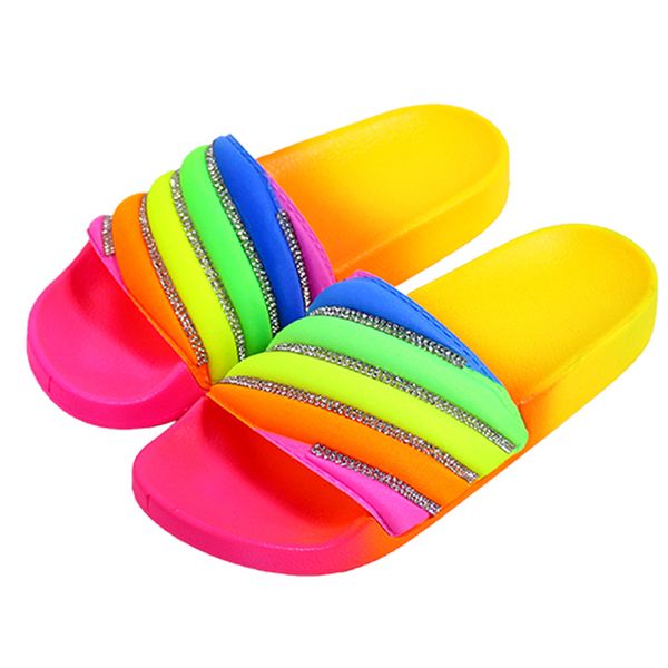 summer girls rainbow bling slippers women shoes non-slip soft beach ladies slides flats shoes home women slipper footwear sandal, Black
summer girls rainbow bling slippers women shoes non-slip soft beach ladies slides flats shoes home women slipper footwear sandal, Black