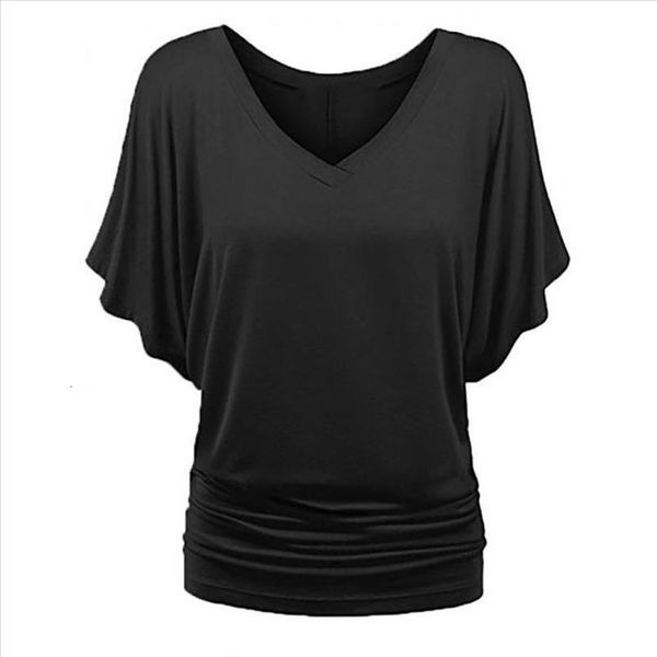 t shirt women harajuku plus size solid v neck batwing sleeve fold hem loose t shirt 5xl tees dropshipping 5, White
t shirt women harajuku plus size solid v neck batwing sleeve fold hem loose t shirt 5xl tees dropshipping 5, White