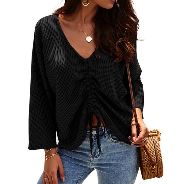 v neck lace up knit sweaters women ribbed long sleeve navel bare crop autumn knitwear jumper summer korean female, White;black
v neck lace up knit sweaters women ribbed long sleeve navel bare crop autumn knitwear jumper summer korean female, White;black
