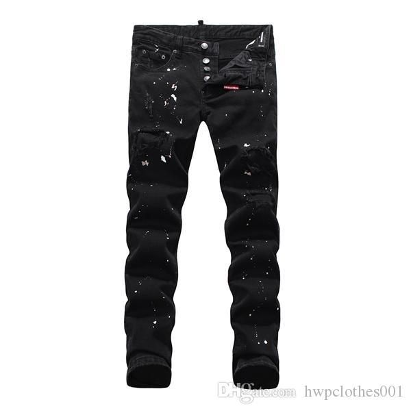 new summer new fashion f designer men's clothing casual pants hip hop jeans hole slim jeans denim trousers, Blue
new summer new fashion f designer men's clothing casual pants hip hop jeans hole slim jeans denim trousers, Blue